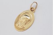 375 9ct gold Virgin Mary pendant