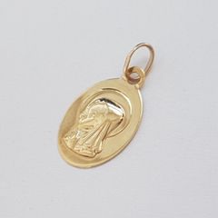 375 9ct gold Virgin Mary pendant