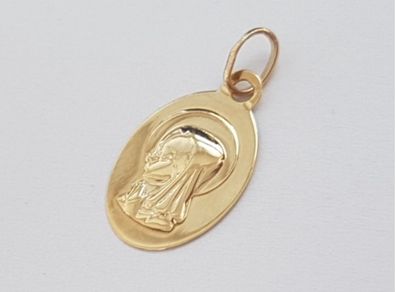 375 9ct gold Virgin Mary pendant