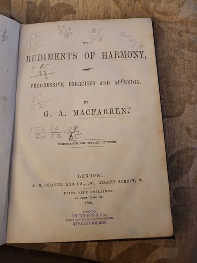 3 X Music Books Vintage For Sale. 1 X The Rudiments Of Harmony By G.a. Macfarren. Large Volume Hardback. 2 X Pianist's Handbook.  V1. By Franklin Peterson. Hardback In Good Condition.  3 X Learn To Read Music. By Howard Shanet. 1969 Paperback In Good Cond
