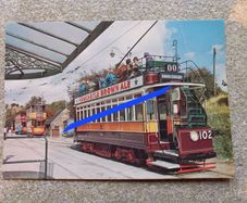 Postcard of Tram 102 from Newcastle