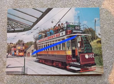 Postcard of Tram 102 from Newcastle
