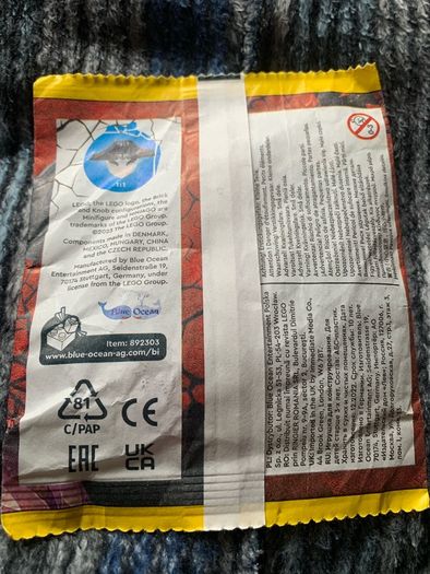 Lego Ninjago : vangelis mini figured sealed packet