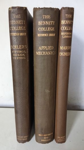Bennett College Old Mechanics/Marine Engineering/Boilers Books