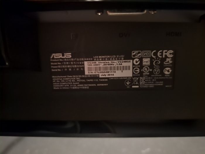 ASUS VG248 Gaming Monitor