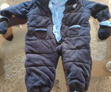 Baby boy winter snow pram suit all in one 3-6-9 not Next extra WARM