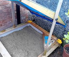 Back garden sand box with cover FREE