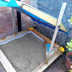 Back garden sand box with cover FREE