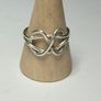 Handmade sterling silver ring. Size R Image 2