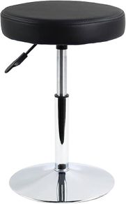 PU Leather Round Barber Shop Stool Height Adjustable Swivel Workshop Barber Shop Home Kitchen Short Bar Stools without Backrest Stool Small (FREE SHIPPING)