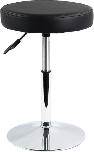 PU Leather Round Barber Shop Stool Height Adjustable Swivel Workshop Barber Shop Home Kitchen Short Bar Stools without Backrest Stool Small (FREE SHIPPING)