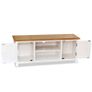TV Cabinet 120x35x48 cm Solid Oak Wood Image 3