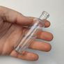 215 - Set of 5 Vintage Clear Glass Decorative Collectible Vials Lab Tubes Image 3