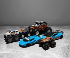 Pre Owned Hot Wheels Monster Trucks & Toy Sports Cars Bundle