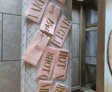 Bride to be hen party accessories rose gold sashes