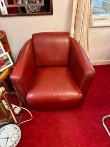 Red Leather Armchair