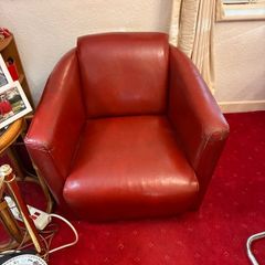 Red Leather Armchair