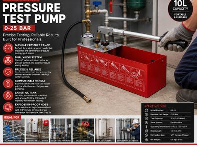 Hydrostatic Pressure Test Pump 25 Bar