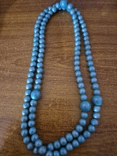 Blue Costume Necklace