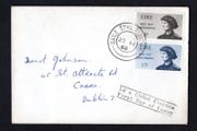 1968 Ireland Centenary of the Birth of Countess Markievicz Commemorative Stamps Plain addressed First Day Cover (FDC) with Baile Atha Cliath (Dublin) steele cancel