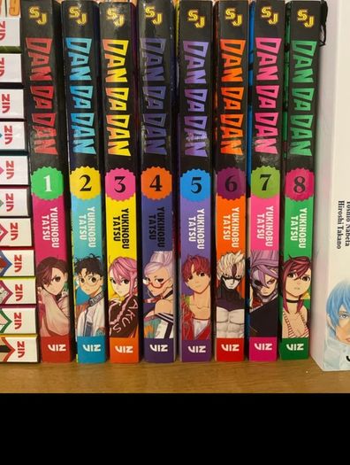 Dandadan manga volumes 1-8