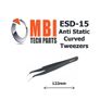 ESD Safe Anti-Static Stainless Steel Tweezers Electronic Repair Precision Tools ESD-15 Image 2