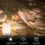 Wake Up Light, Sunvook Alarm Clock Colored Sunrise Simulation LED Digital Alarm Clock Touch Control Dimmable Bedside Lamp with 5 Natural Sounds Rechargeable, 3 Brightness Levels, 256 Color RGB Mode Image 8