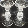 A Pair of Full Lead Crystal Noritake candlesticks Image 4