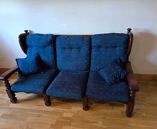 3 seater lounge + 2 airchairs