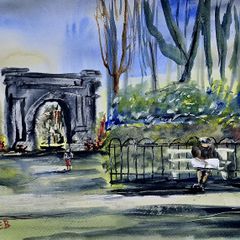 Stephen's green watercolour