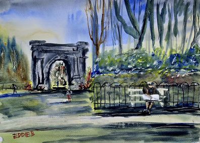 Stephen's green watercolour