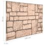 3D Wall Panels with Beige Brick Design 11 pcs EPS Image 8