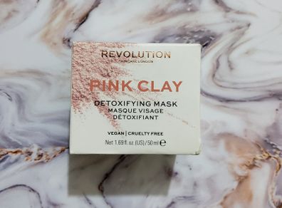 Revolution Skincare Pink Clay Detoxifying Face Mask - New