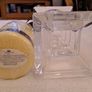 Crystal candle holder and candle NEW Image 2