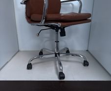 stainless steel and Leather at chair