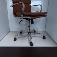 stainless steel and Leather at chair