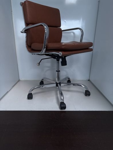 stainless steel and Leather at chair