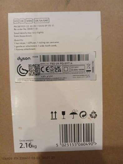 Dyson Pink Supersonic hair dryer