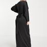 satin maxi dress Image 2
