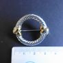 Twisted Wreath Circle Eternity Brooch Image 3