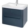 Eve 500 wall hung unit and basin green/white/navy/elm Image 4