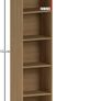 Oxford 5 Tier Cube Bookcase, Oak Wooden Shelving Display Storage Unit Office Living Room Furniture Image 2