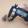 Beautiful Handmade Afghani Design Colorful Enamel Drop Earrings Image 8