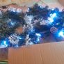 New in box light up christmas 6ft heavy flocked decorated garland with built in colour  changing lights Image 5