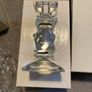 Galway Crystal set of 2 glass candlesticks and candles Image 3