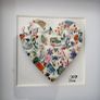 Handmade framed Mosaic Heaart Image 2