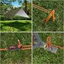 Hammock Rain Fly Tent Tarp, 3m x 3m Tarpaulin Portable Sunshade Lightweight Waterproof Groundsheet Windproof Camping (FREE SHIPPING) Image 4