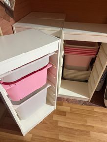 ikea storage x4 trofast with boxes