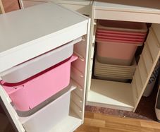 ikea storage x4 trofast with boxes
