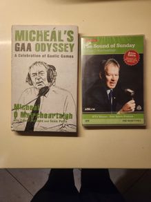 Micheal O Muircheartaigh Memoribilia.  The Sound Of Sunday Dvd Still Sealed And Michael's  Gaa Odyssey Book. Two Collectors Items In The Future.38.